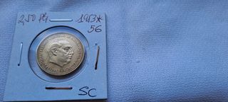 Moneda 2,50 Pesetas 1953-56