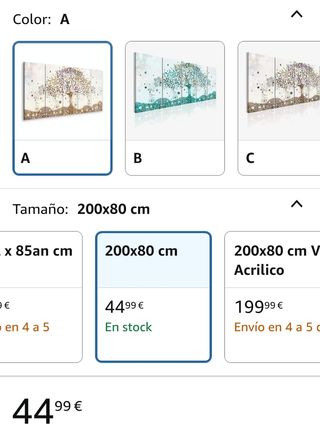 Tríptico Árbol Dorado - Decoración