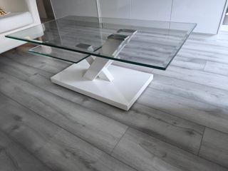 Mesa centro cristal blanco