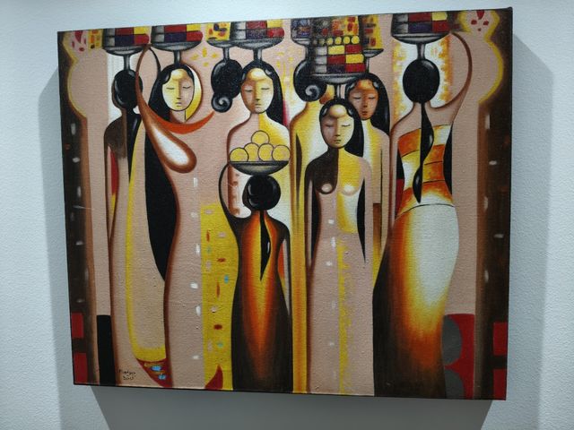 3 Cuadros Arte Balinés - Acrílico