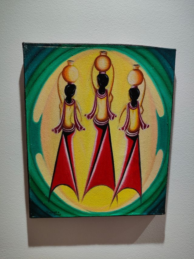 3 Cuadros Arte Balinés - Acrílico