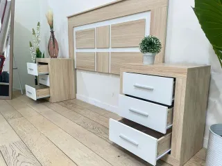 Cabecero Kiara + 2 mesillas noche