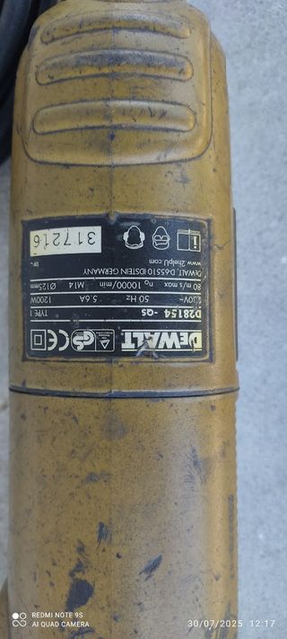 Amoladora angular Dewalt