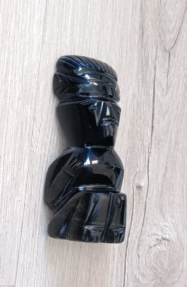 Figura azteca Obsidiana (piedra)