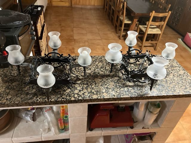 2 lámparas colgantes vintage