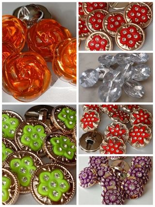 Lote 10 botones- 6 modelos