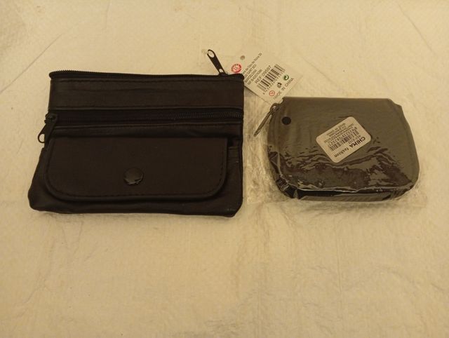 2 Monederos Piel Negros