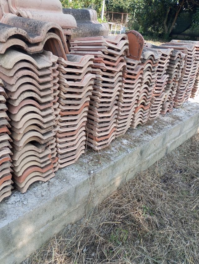 Tejas cerámicas usadas