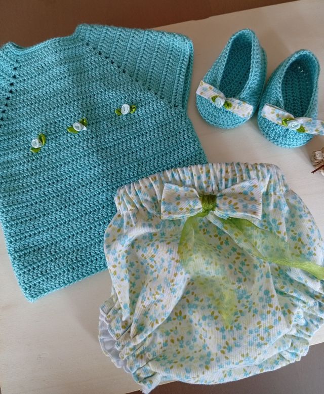 Conjunto bebé crochet recién nacido
