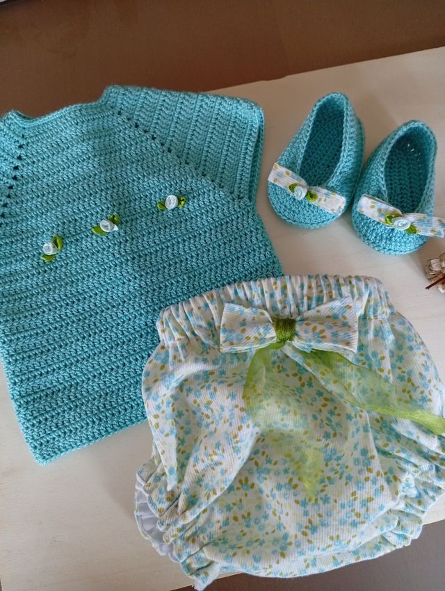 Conjunto bebé crochet recién nacido