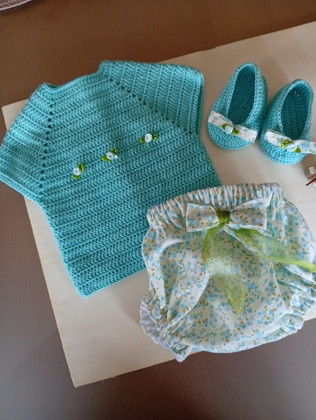 Conjunto bebé crochet recién nacido