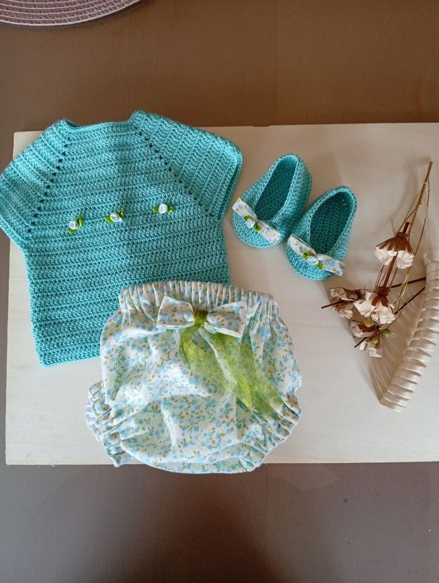 Conjunto bebé crochet recién nacido