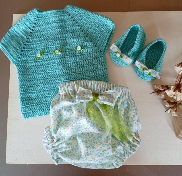 Conjunto bebé crochet recién nacido