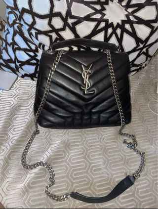 Saint Laurent Lou Lou borsa a tracolla nera