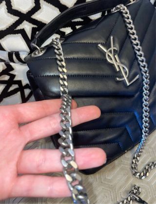 Saint Laurent Lou Lou borsa a tracolla nera