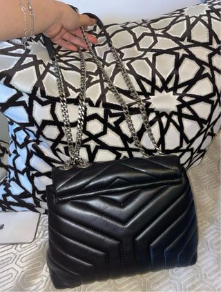 Saint Laurent Lou Lou borsa a tracolla nera
