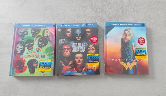 Pack 3 Blu-ray DC Escuadrón Suicida, Liga Justicia