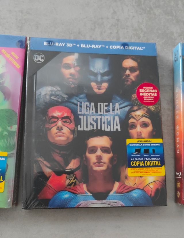 Pack 3 Blu-ray DC Escuadrón Suicida, Liga Justicia