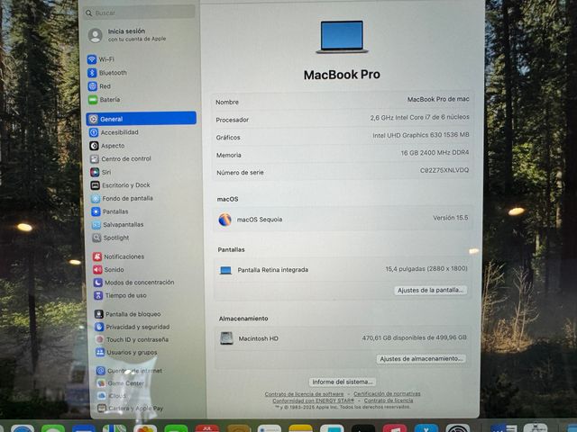MacBook Pro i7 / 16 Gb con GARANTIA