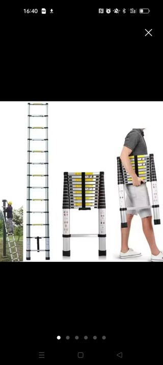 Escalera telescópica 5m - Gancho