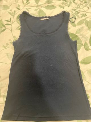2 Camisetas Tirantes - Azul y Gris