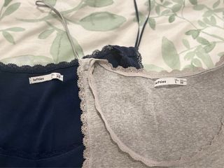2 Camisetas Tirantes - Azul y Gris