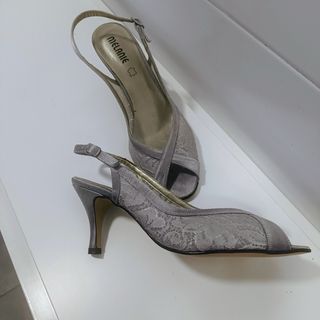 Zapatos Melanie Gris - Encaje