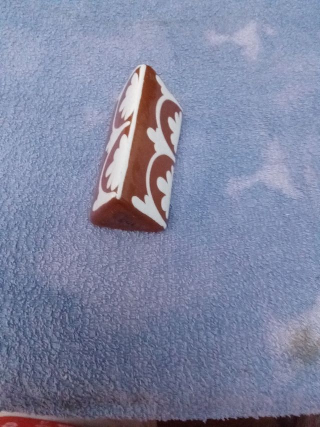 Paliteiro Barro Bordado - Artesanal