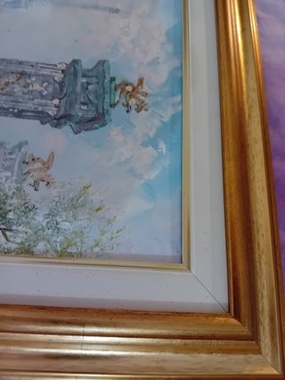 Dipinto Olio su Tela Caroline Burnett 