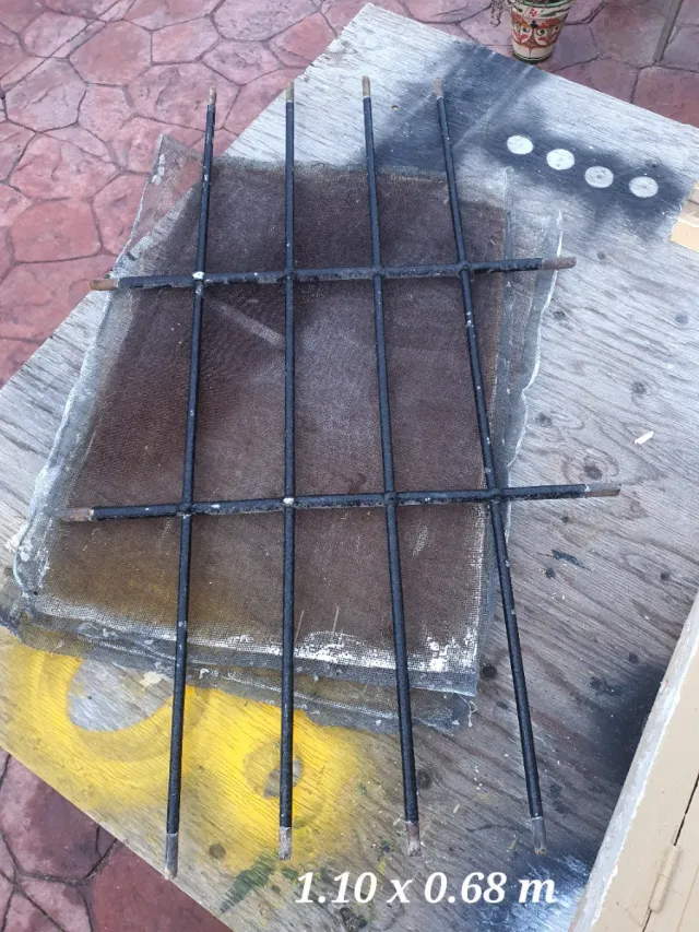 2 Rejas ventana antiguas sólidas