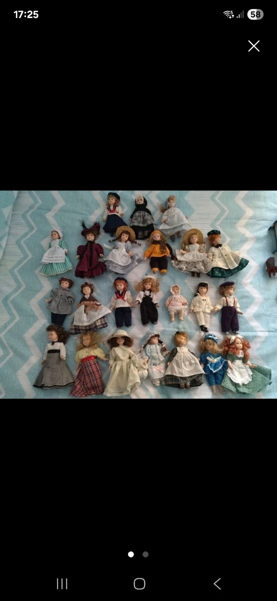 23 Muñecas Porcelana + Accesorios