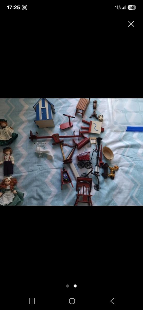 23 Muñecas Porcelana + Accesorios