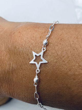 Pulsera plata - Estrella