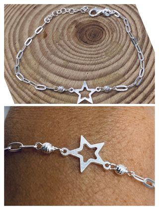 Pulsera plata - Estrella