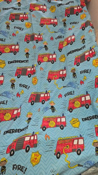 Funda nórdica infantil bomberos
191*133