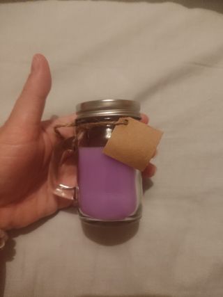 Vela artesanal lavanda-romero Vera Boho (handmade)