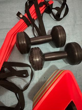 Kit entrenamiento: mancuernas y conos