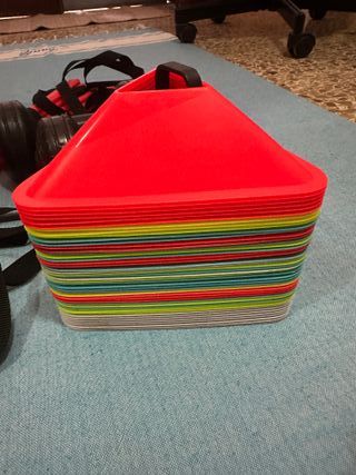 Kit entrenamiento: mancuernas y conos