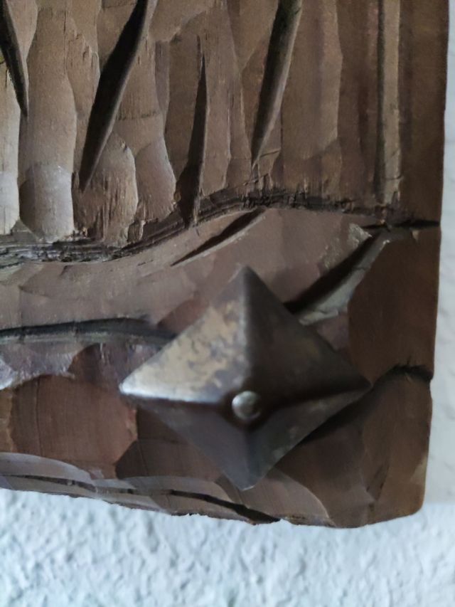 Relieve Virgen con Niño - Madera