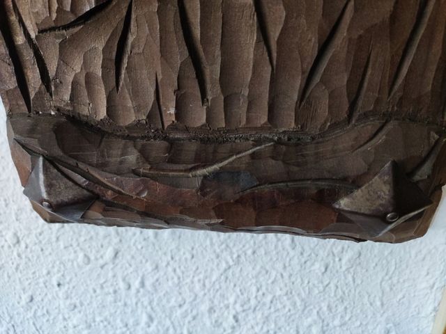 Relieve Virgen con Niño - Madera