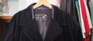 Abrigo Piel Negro T/52