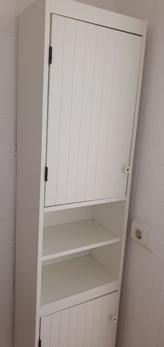 Armario baño blanco - madera