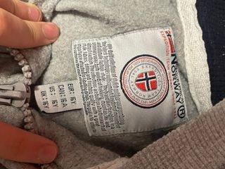 Sudadera Geographical Norway Gris 
Talla-16 años