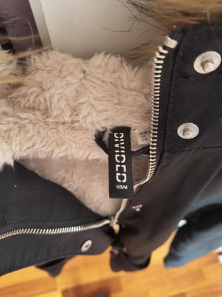 Abrigo negro H&M invierno