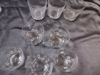 20 Vasos de cristal transparentes