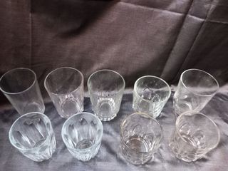 20 Vasos de cristal transparentes