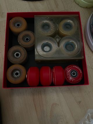 Ruedas Skate usadas con rodamientos