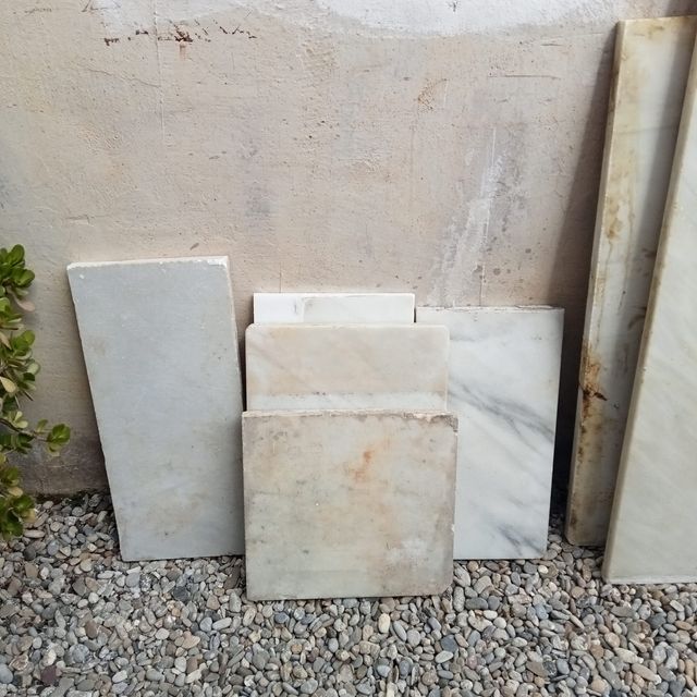 Losas Mármol Blanco - Decoración