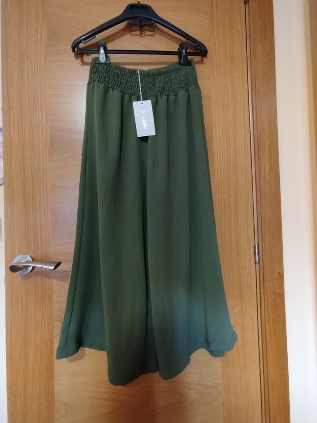 Pantalón Culotte Verde 