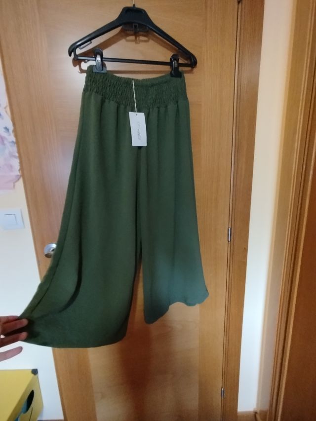 Pantalón Culotte Verde 